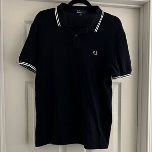 Men’s Fred Perry Polo Black Sz L